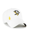 【送料無料】 47ブランド レディース 帽子 アクセサリー Women's White Pittsburgh Penguins Confetti Clean Up Adjustable Hat White