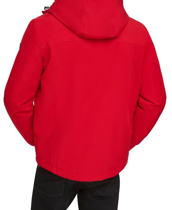 カルバンクライン メンズ アウター ジャケット・ブルゾン ジャケット Calvin Klein Men's Sherpa Lined Infinite Stretch Soft Shell Jacket True Red レッド