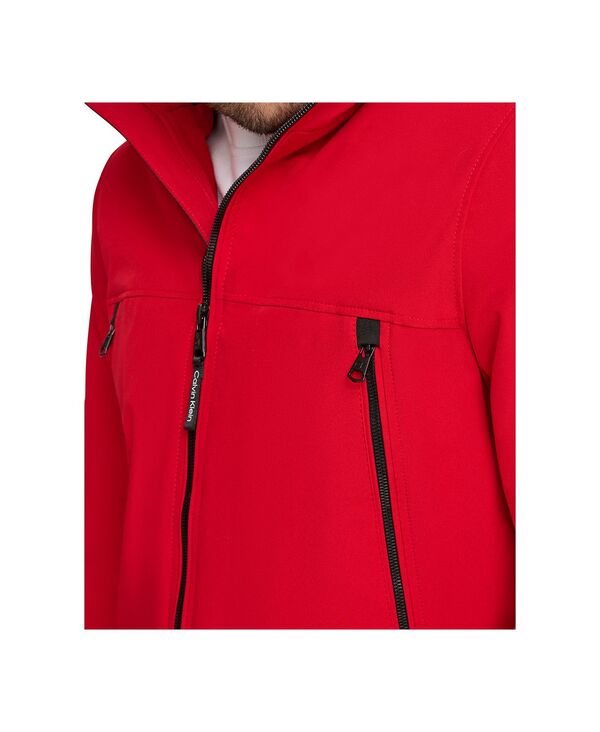 カルバンクライン メンズ アウター ジャケット・ブルゾン ジャケット Calvin Klein Men's Sherpa Lined Infinite Stretch Soft Shell Jacket True Red レッド