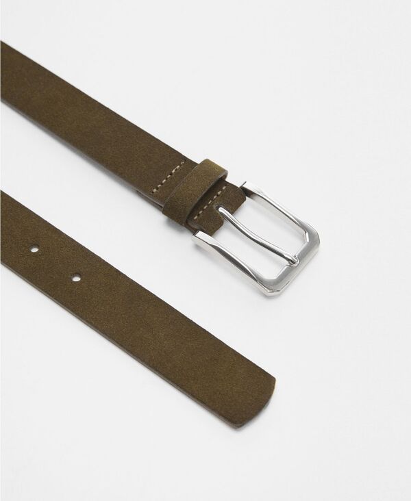 ̵ ޥ  ٥ ꡼ Men's Suede Belt Khaki