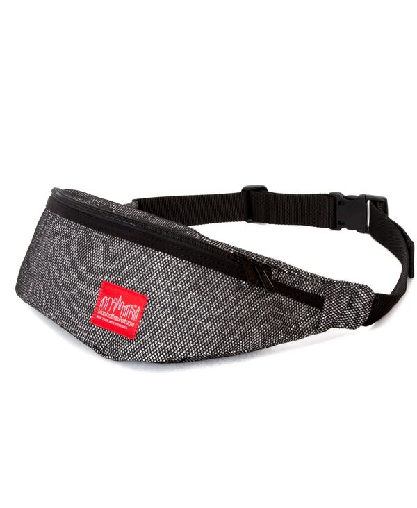 ブルックリン 【送料無料】 マンハッタンポーテージ レディース ボディバッグ・ウエストポーチ バッグ Midnight Brooklyn Bridge Waist Bag Pewter