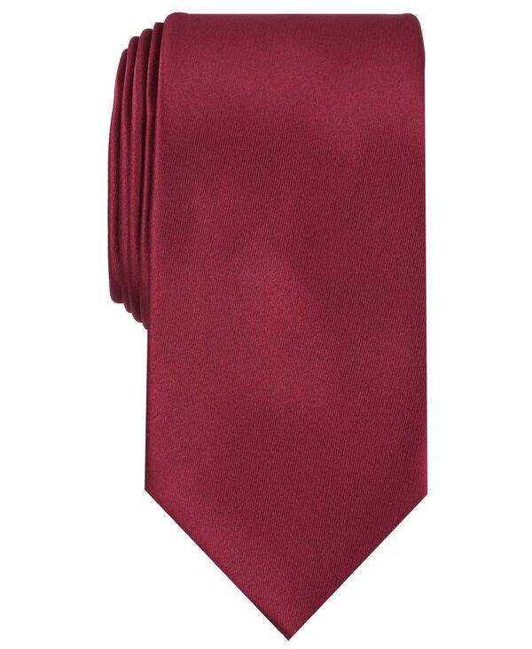 yz y[GX Y lN^C ANZT[ Men's Satin Solid Tie Burgundy