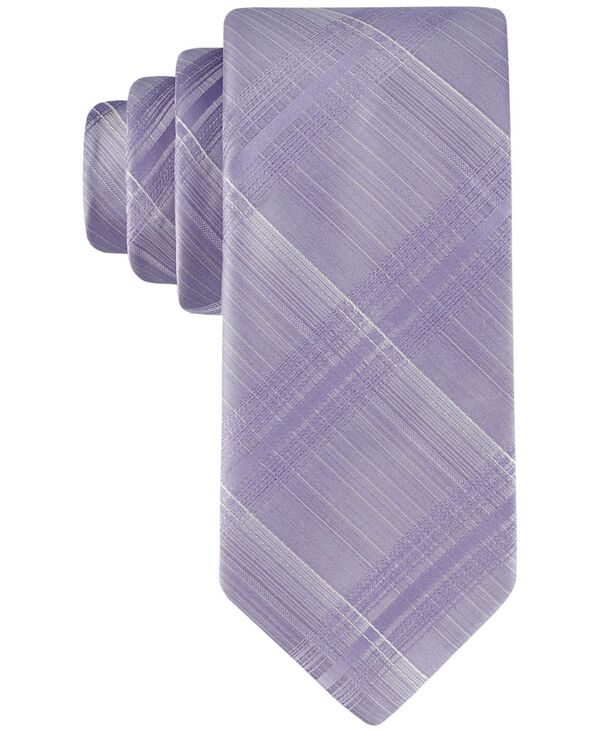 カルバン・クライン ネクタイ 【送料無料】 カルバンクライン メンズ ネクタイ アクセサリー Men's Briar Plaid Tie Lilac