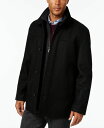 【送料無料】 ロンドンフォグ メンズ ジャケット・ブルゾン アウター Men's Wool-Blend Layered Car Coat Black/New C...