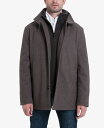 【送料無料】 ロンドンフォグ メンズ ジャケット・ブルゾン アウター Men's Wool-Blend Layered Car Coat Mocha