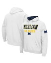 【送料無料】 コロシアム メンズ パーカー・スウェット フーディー アウター Men's White Michigan Wolverines Sunrise Pullover Hoodie White(4)