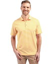 【送料無料】 カッターアンドバック メンズ ポロシャツ トップス Men's Virtue Eco Pique Stripe Recycled Polo Shi...