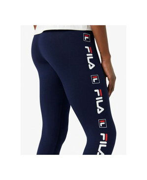 フィラ レディース カジュアルパンツ ボトムス Parma High-Rise Logo Leggings Navy