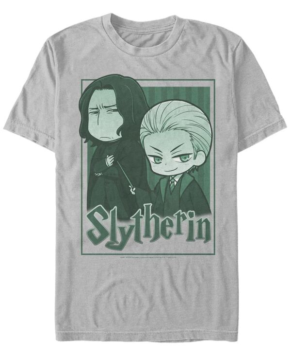 【送料無料】 フィフスサン メンズ Tシャツ トップス Men 039 s Slytherin Chibi Short Sleeve Crew T-shirt Silver