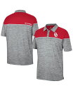 【送料無料】 コロシアム メンズ ポロシャツ トップス Men's Heathered Gray Crimson Oklahoma Sooners Birdie...