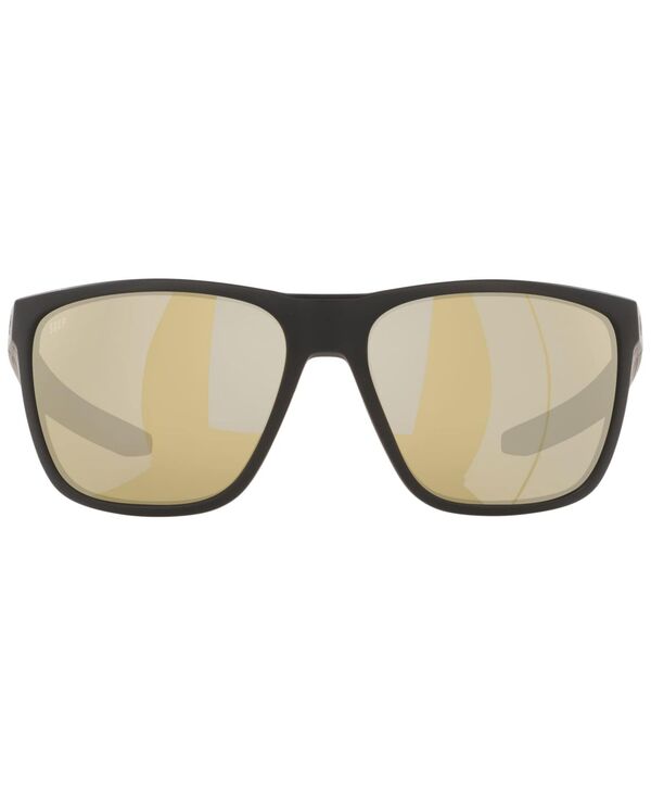 【送料無料】 コスタデルマール メンズ サングラス・アイウェア アクセサリー Men's Ferg 59 Polarized Sunglasses FRG 11 OSSP Matte Black