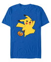【送料無料】 フィフスサン メンズ Tシャツ トップス Men's Pokemon Happy Candy Short Sleeves T-shirt Royal(4)