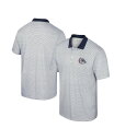 【送料無料】 コロシアム メンズ ポロシャツ トップス Men's White Navy Gonzaga Bulldogs Print Stripe Polo ...
