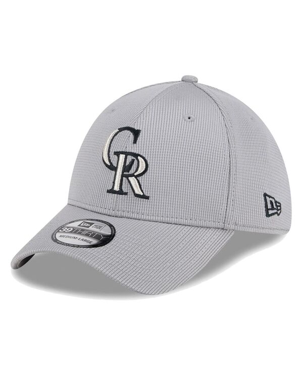 【送料無料】 ニューエラ メンズ 帽子 アクセサリー Men's Gray Colorado Rockies Active Pivot 39Thirty Flex Hat Gray