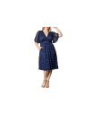 【送料無料】 キヨナ レディース ワンピース トップス Plus Size Starry Sequined Lace Cocktail Dress Nocturnal navy(4)