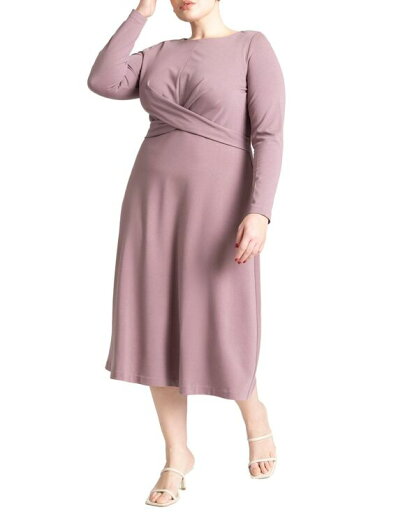 【送料無料】 エロクイ レディース ワンピース トップス Plus Size Ponte Twist Detail Dress - 28 Black Onyx Grape shake 【送料無料】 エロクイ レディース ワンピース トップス Plus Size Ponte Twist Detail Dress - 28 Black Onyx Grape shake