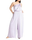 【送料無料】 エロクイ レディース ジャンプスーツ トップス Plus Size Tie Detail Satin Jumpsuit - 22 Black On...