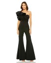 【送料無料】 マックダガル レディース ジャンプスーツ トップス Women's One Shoulder Ruffle Detail Flare Pant J...