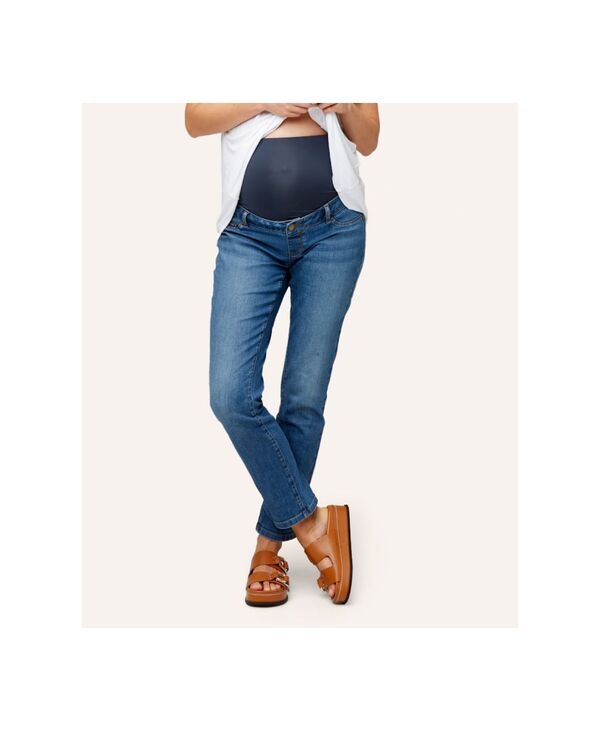 【送料無料】 ノム レディース デニムパンツ ボトムス Maternity BFF Denim Dark blue