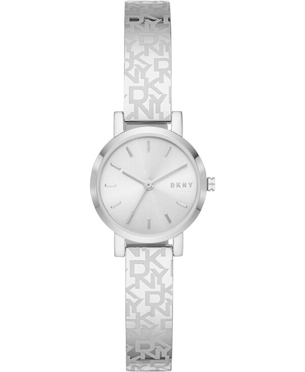  ダナ キャラン ニューヨーク レディース 腕時計 アクセサリー Women's SOHO Stainless Steel Bangle Bracelet Watch 24mm Silver