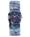 【送料無料】 アンクライン レディース 腕時計 アクセサリー Women's Quartz Blue Acetate Link Expansion Watch ...
