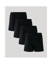 【送料無料】 パクト メンズ ボクサーパンツ アンダーウェア Men's Everyday Knit Boxer 4-Pack Black