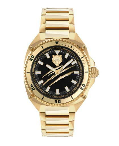 【送料無料】 プレイン スポーツ メンズ 腕時計 アクセサリー Mens Thunder Force Three Hand Quartz Gold Stainless Steel 47MM Gold 【送料無料】 プレイン スポーツ メンズ 腕時計 アクセサリー Mens Thunder Force Three Hand Quartz Gold Stainless Steel 47MM Gold