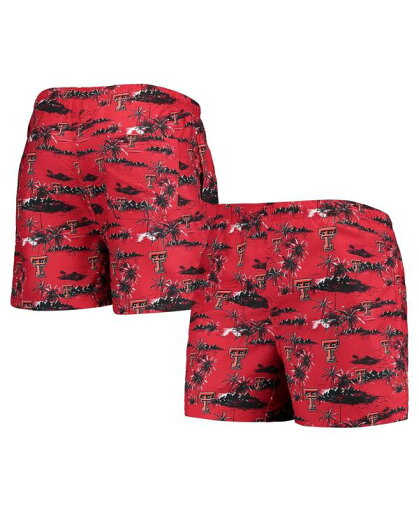 【送料無料】 フォコ メンズ ハーフパンツ・ショーツ 水着 Men's Red Texas Tech Red Raiders Island Palm Swim Trunks Red 【送料無料】 フォコ メンズ ハーフパンツ・ショーツ 水着 Men's Red Texas Tech Red Raiders Island Palm Swim Trunks Red