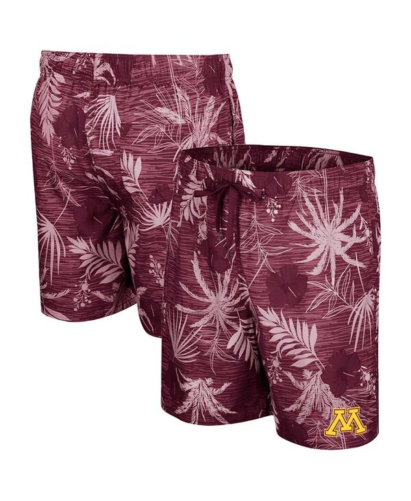【送料無料】 コロシアム メンズ ハーフパンツ・ショーツ 水着 Men's Maroon Minnesota Golden Gophers What Else is New Swim Shorts Maroon