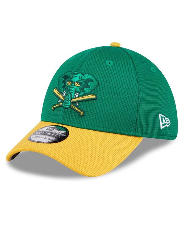 【送料無料】 ニューエラ メンズ 帽子 アクセサリー Men's Kelly Green Oakland Athletics 2024 Batting Practice 39THIRTY Flex Hat Dark Green