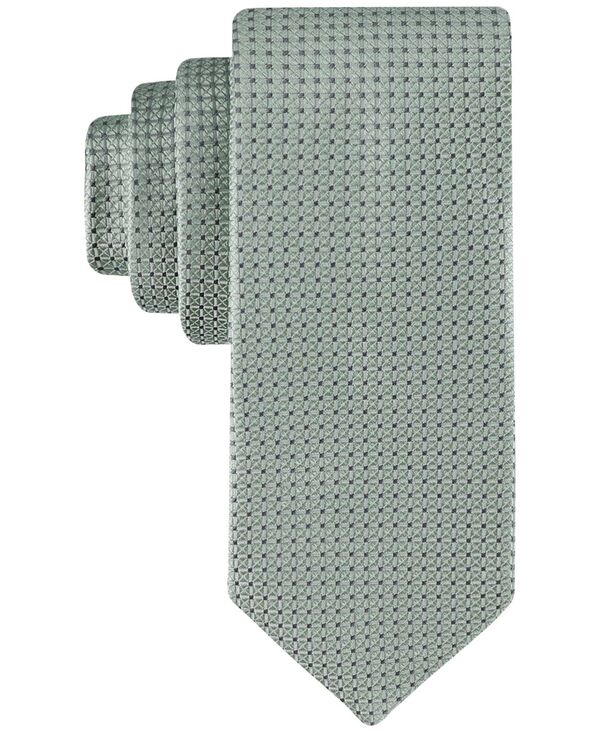 カルバン・クライン ネクタイ 【送料無料】 カルバンクライン メンズ ネクタイ アクセサリー Men's Sabrina Micro-Grid Tie Green