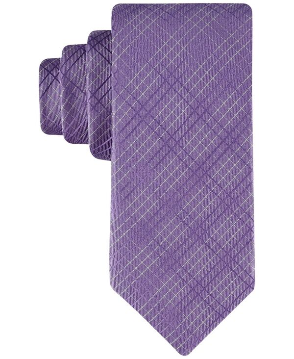 カルバン・クライン ネクタイ 【送料無料】 カルバンクライン メンズ ネクタイ アクセサリー Men's Stella Grid Tie Purple