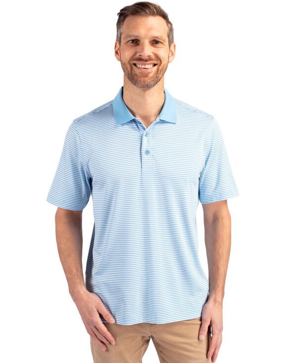 【送料無料】 カッターアンドバック メンズ Tシャツ トップス Men s Forge Tonal Stripe Stretch Polo Shirt Atlas