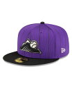 【送料無料】 ニューエラ メンズ 帽子 アクセサリー Men's Purple Colorado Rockies 2024 Batting Practice 59FIFTY Fitted Hat Black(4)