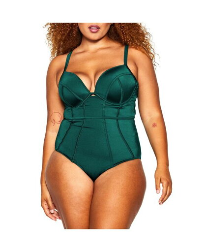 【送料無料】 シティーシック レディース 上下セット 水着 Plus Size Grenada Underwire 1 Piece Emerald 【送料無料】 シティーシック レディース 上下セット 水着 Plus Size Grenada Underwire 1 Piece Emerald
