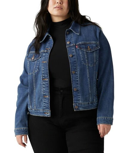 【送料無料】 リーバイス レディース ジャケット・ブルゾン アウター Plus Size Original Denim Trucker Jacket See Her Ru 【送料無料】 リーバイス レディース ジャケット・ブルゾン アウター Plus Size Original Denim Trucker Jacket See Her Ru