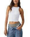 【送料無料】 フリーピープル レディース シャツ トップス Women's Clean Lines Cropped Camisole Top White