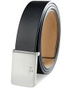 【送料無料】 カルバンクライン メンズ ベルト アクセサリー Men's Logo Plaque Belt Black
