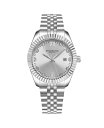 【送料無料】 ストゥーリング レディース 腕時計 アクセサリー Women's Symphony Silver-tone Stainless Steel Silver-Tone Dial 45mm Round Watch Silver-tone(2)