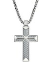 【送料無料】 エスクァイア レディース ネックレス・チョーカー・ペンダントトップ アクセサリー Cross Pendant Necklace in Gray C...