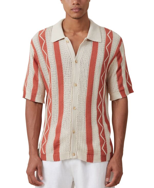 【送料無料】 コットンオン メンズ シャツ トップス Men's Pablo Short Sleeve Shirt Beige