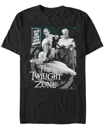 【送料無料】 フィフスサン メンズ Tシャツ トップス Twilight Zone CBS Men's Entering Another Dimension Short Sleeve T-Shirt Black 【送料無料】 フィフスサン メンズ Tシャツ トップス Twilight Zone CBS Men's Entering Another Dimension Short Sleeve T-Shirt Black