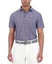 【送料無料】 ベンシャーマン メンズ ポロシャツ トップス Bauhaus Geo Tech Jersey Sports Fit Polo Plum