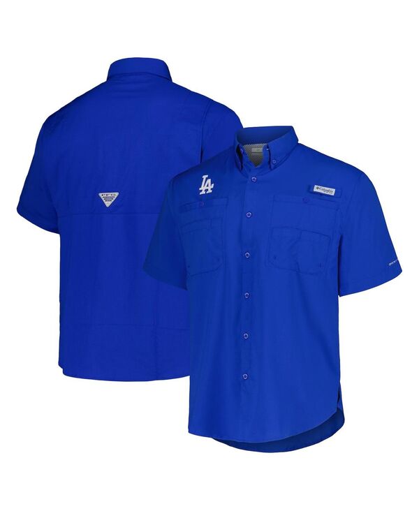 【送料無料】 コロンビア メンズ シャツ トップス Men's Royal Los Angeles Dodgers Tamiami Omni-Shade Button-Down Shirt Royal