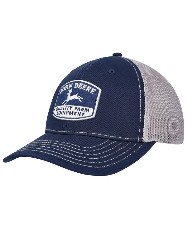 【送料無料】 トップオブザワールド メンズ 帽子 アクセサリー Men's Navy John Deere Classic Trucker Adjustable Hat Navy