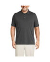 【送料無料】 ランズエンド メンズ ポロシャツ トップス Big & Tall Short Sleeve Cotton Supima Polo Shirt Dark charcoal heather(4)