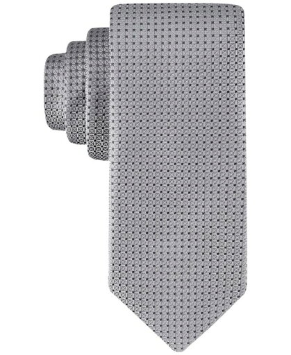 【送料無料】 カルバンクライン メンズ ネクタイ アクセサリー Men's Sabrina Micro-Grid Tie Silver 【送料無料】 カルバンクライン メンズ ネクタイ アクセサリー Men's Sabrina Micro-Grid Tie Silver