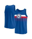 【送料無料】 ファナティクス メンズ タンクトップ トップス Men's Royal Philadelphia 76ers Wild Game Tank Top Royal(4)