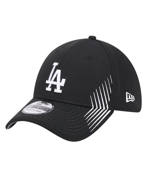【送料無料】 ニューエラ メンズ 帽子 アクセサリー Men's Black Los Angeles Dodgers Active Dash Mark 39THIRTY Flex Hat Black