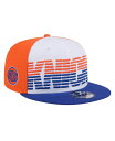 【送料無料】 ニューエラ メンズ 帽子 アクセサリー Men's White/Blue New York Knicks Throwback Gradient Tech Font 9Fifty Snapback Hat White Blue(4)